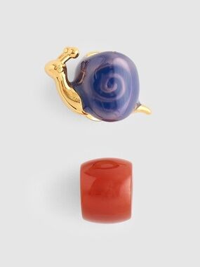NWT MADEWELL Two Pack Snail Bead Charms